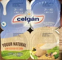 Yogurt natural con azúcar de caña