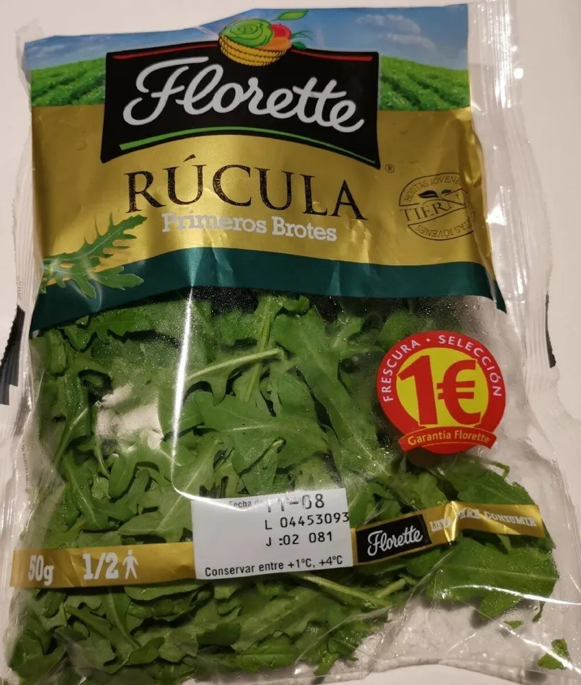 Rúcula primeros brotes ensalada individual