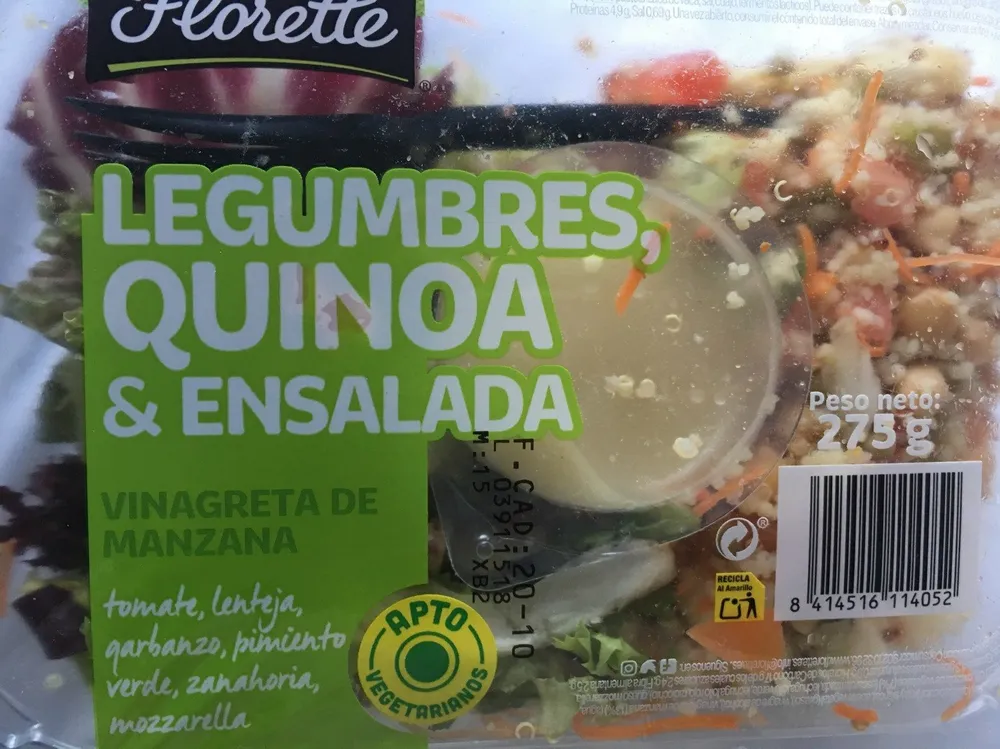Legumes quinoa