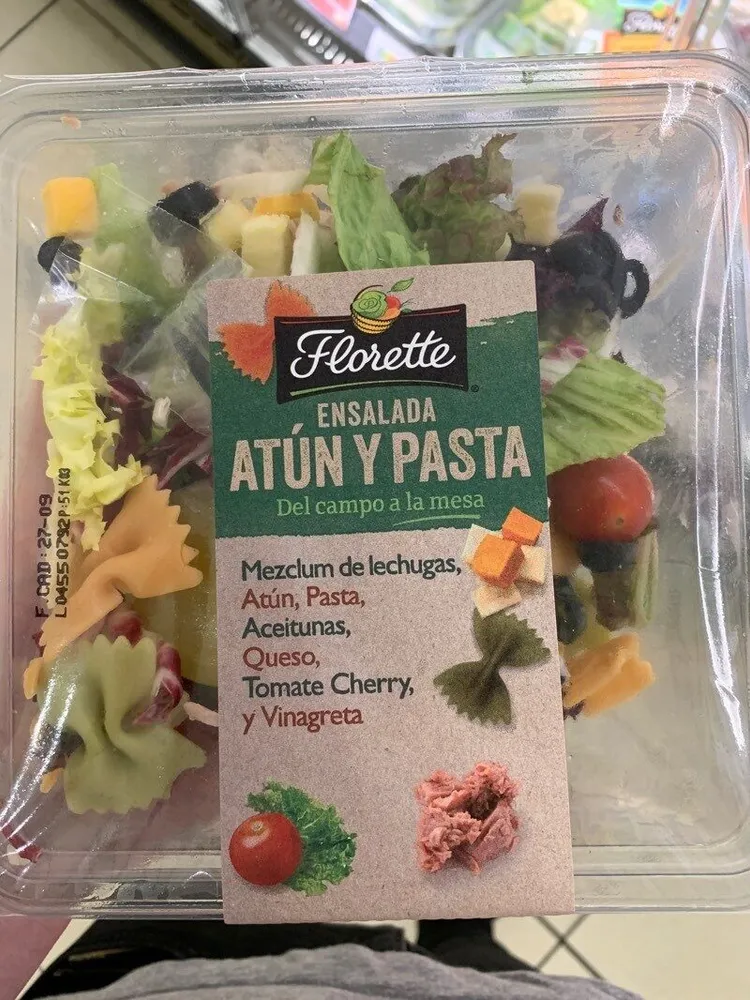 Ensalada atun y pasta