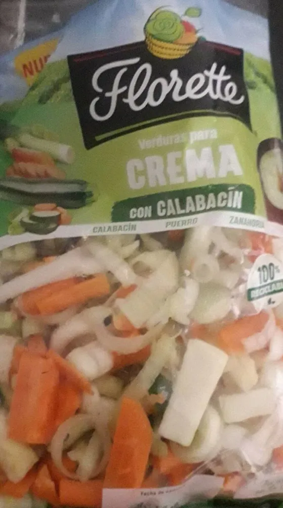 Verduras para crema con calabacin