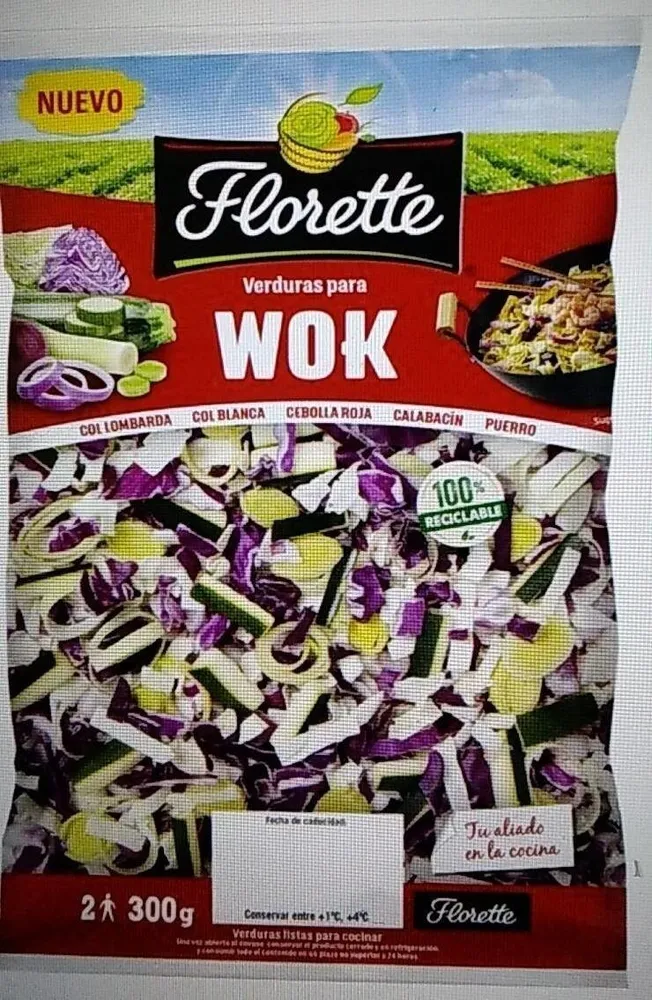 Verduras para wok
