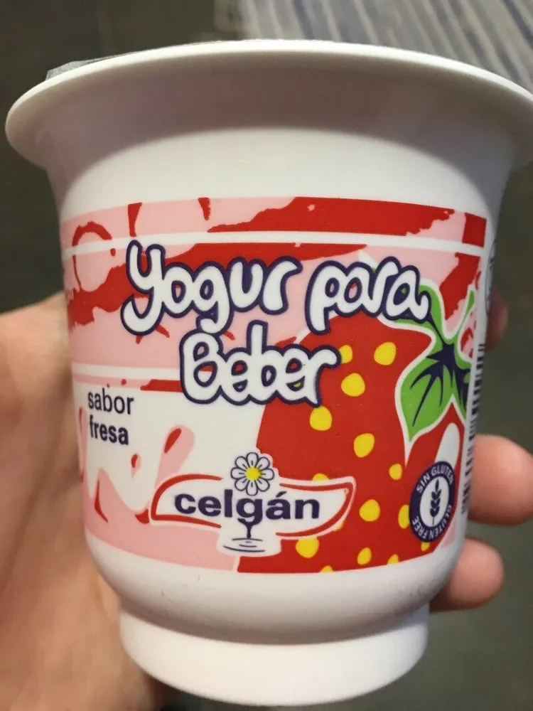 Yogur para beber fresa