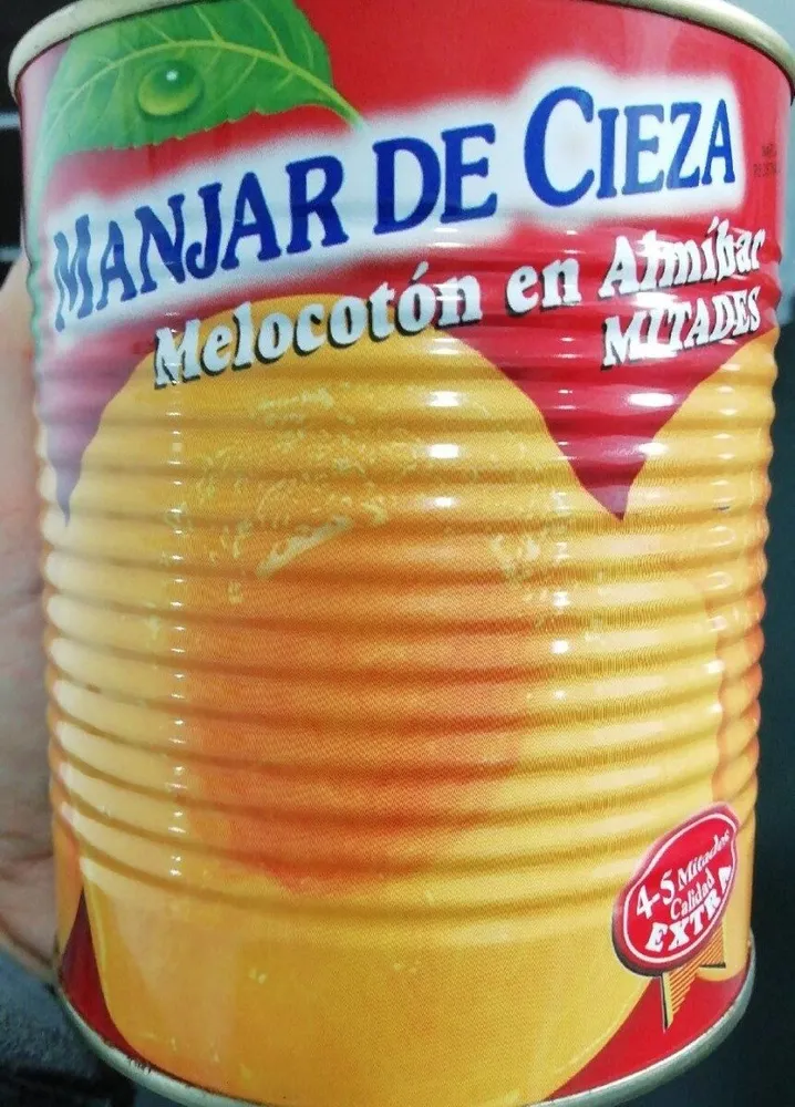 Melocoton en almíbar