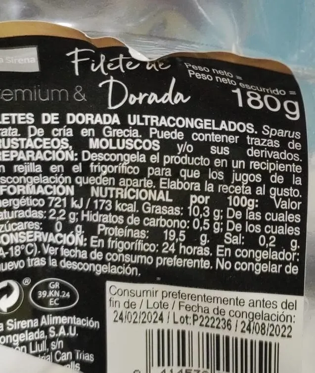 Filete de Dorada Premium