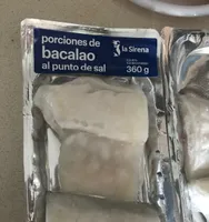 Porciones de bacalao al punto de sal