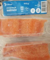 Porciones de salmón