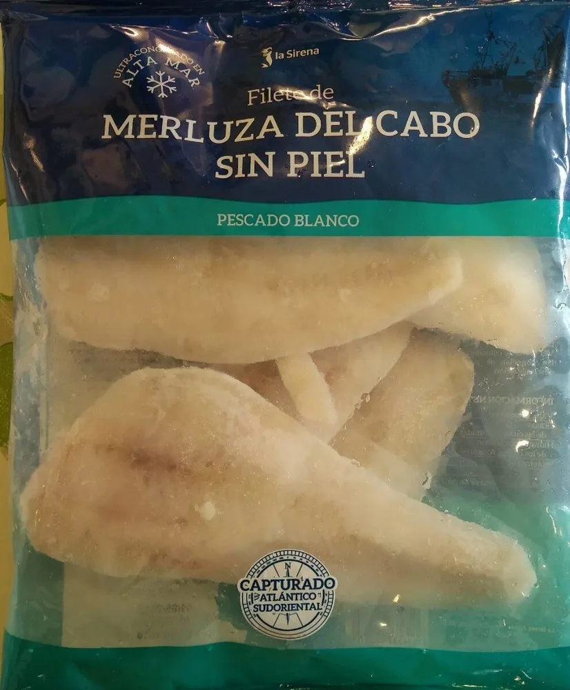 Filete de merluza del cabo sin piel