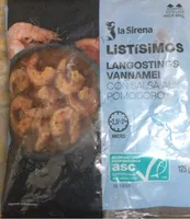 Langostinos vannamei con salsa al pomodoro