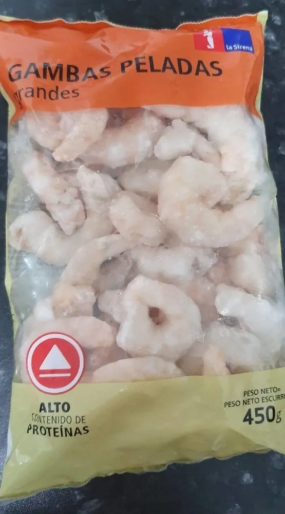 Gambas peladas grandes