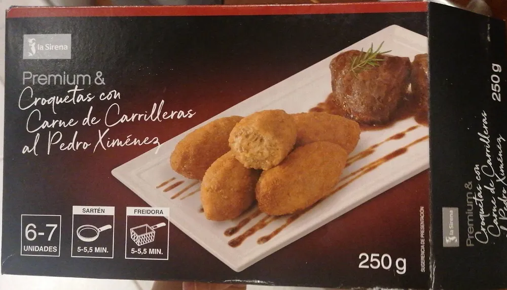 Croquetas con carne de carrilleras al Pedro Ximénez