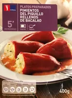 Pimientos del piquillo rellenos de bacalao