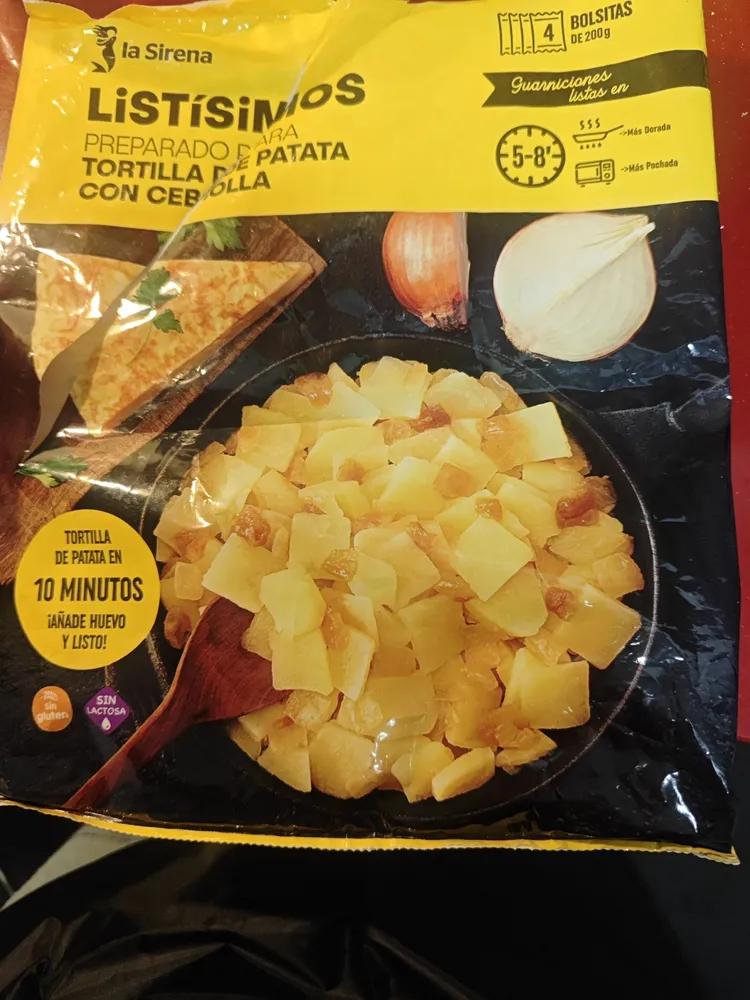 Tortilla de patatas con cebolla