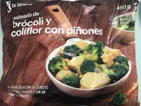 Salteado de brócoli y coliflor con piñones