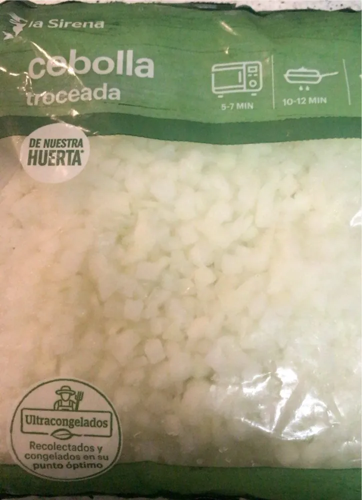 Cebolla troceada
