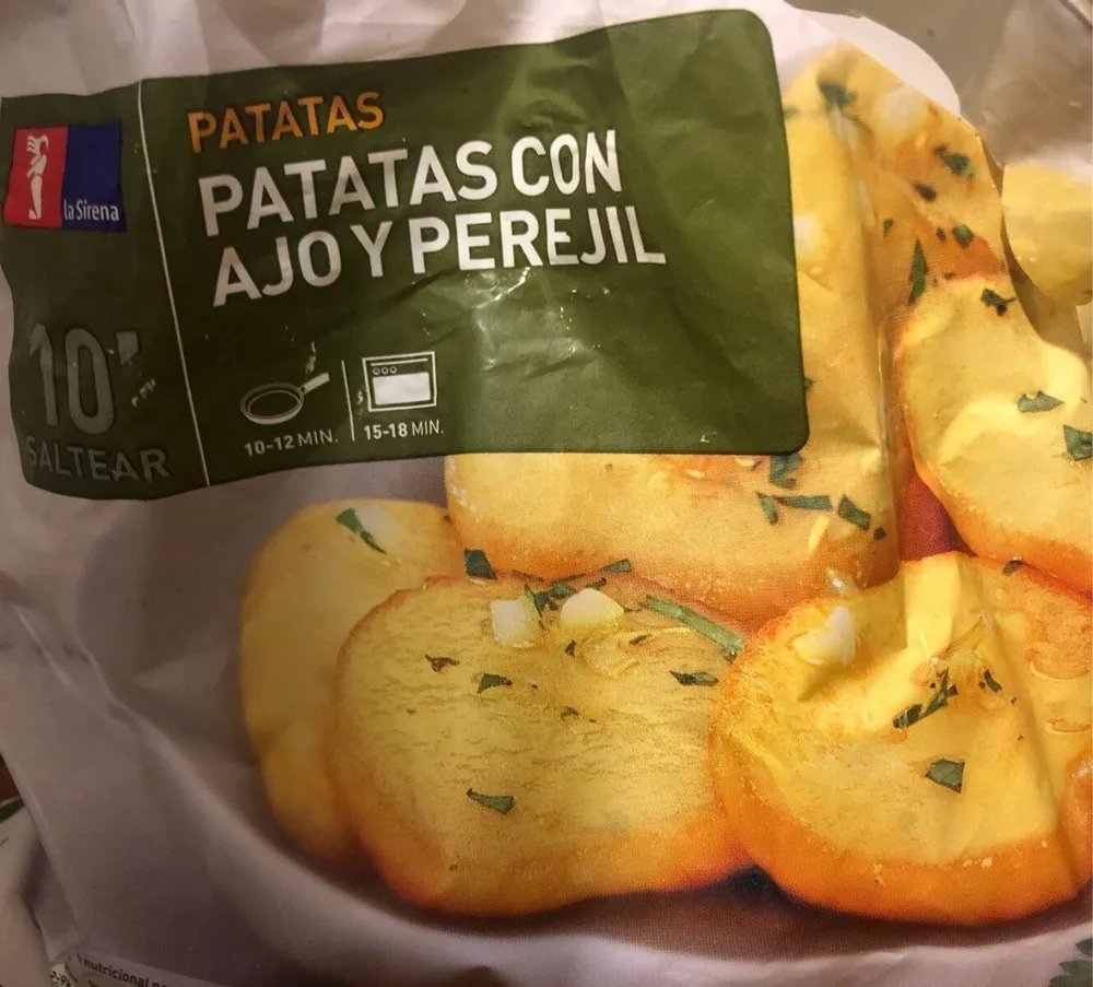 Patatas con ajo y perejil