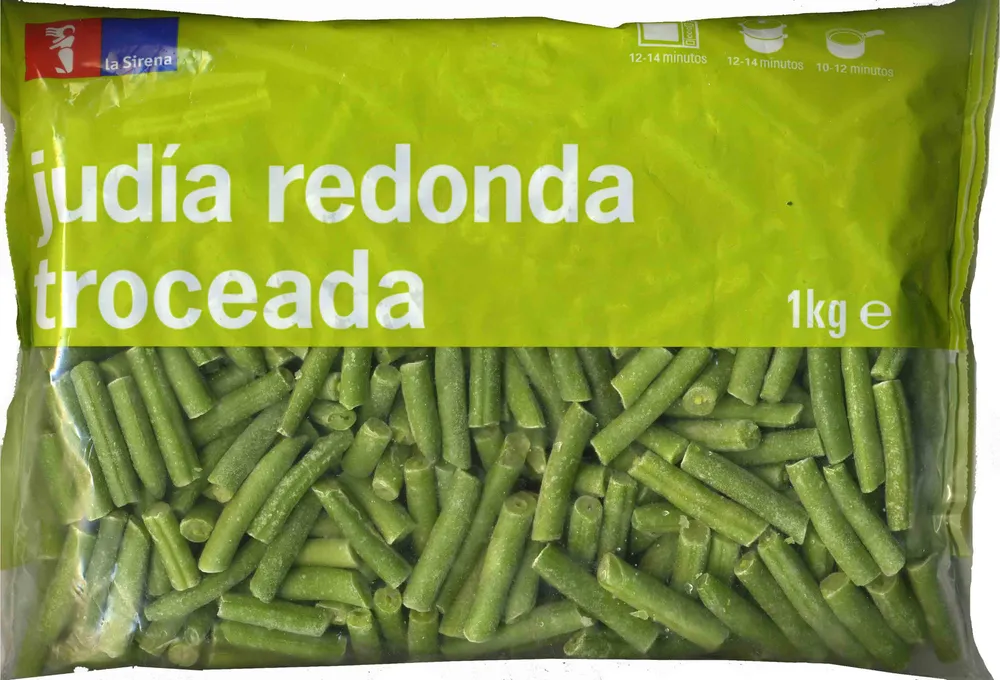 Judías redonda troceada