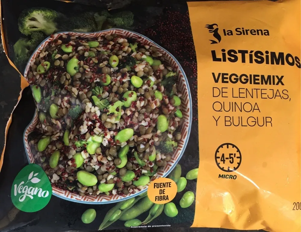 Veggiemix de lentejas, quinoa y bulgur