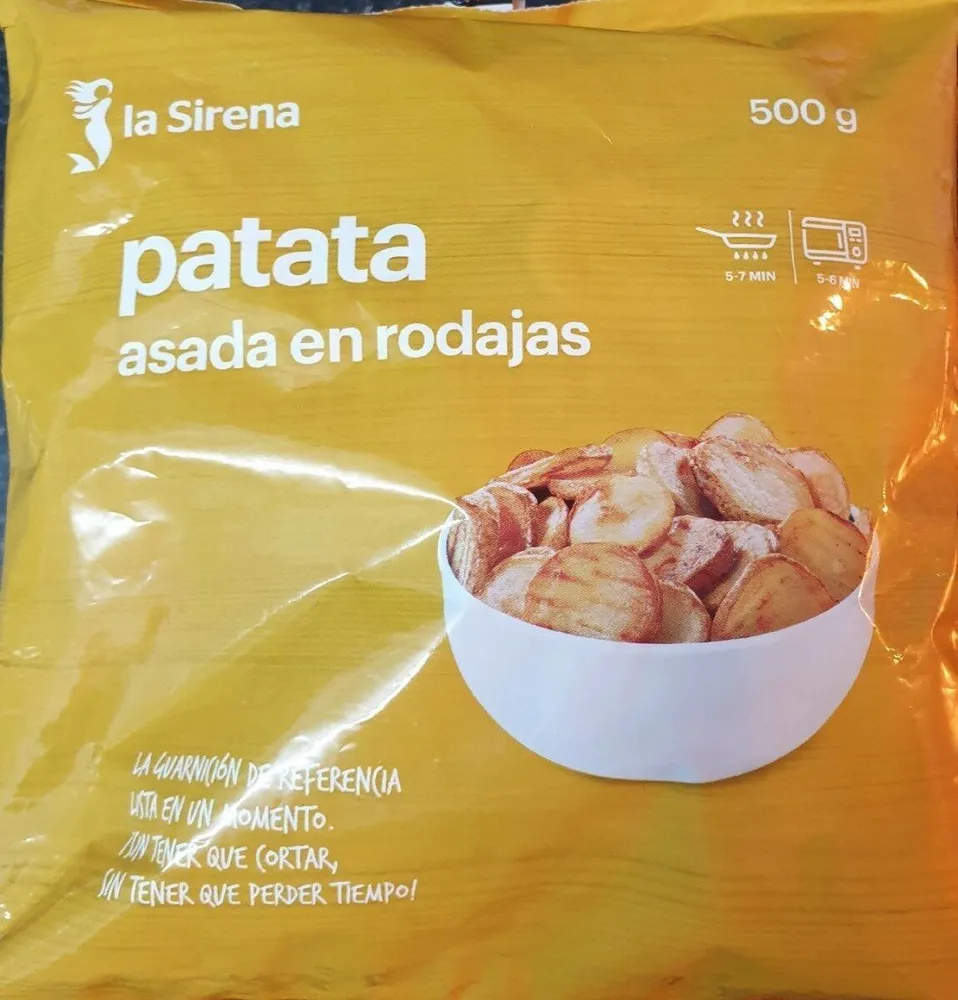 Patata asada en rodajas