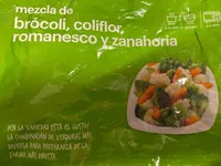 Mezcla de brócoli, coliflor, romanesco y zanahoria