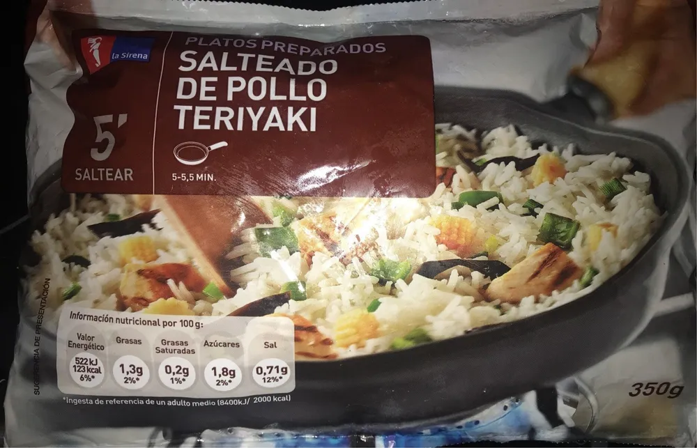 Salteado de pollo teriyaki
