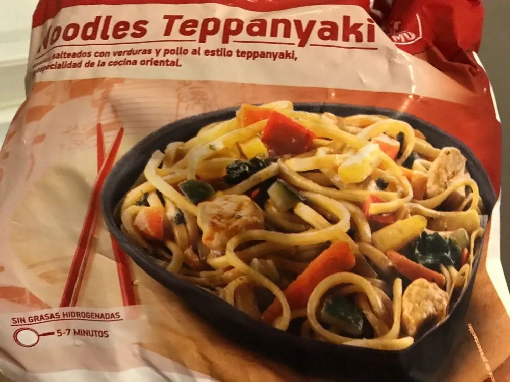 Noodles teppanyaki