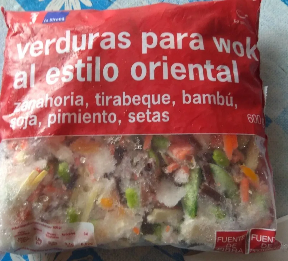 Verduras para wok al estilo oriental