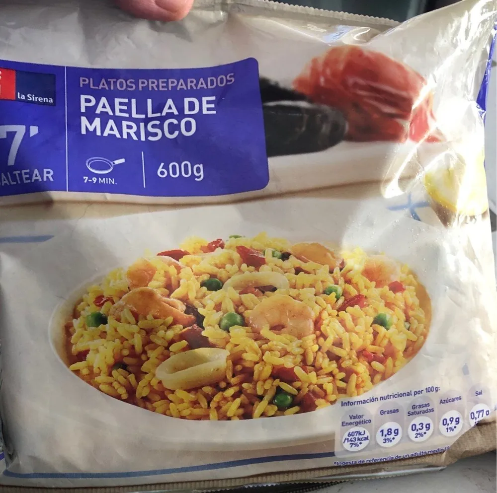 Paella de marisco