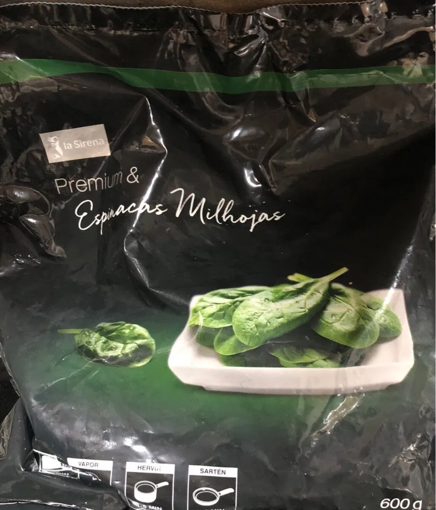 Espinacas milhojas