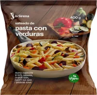Salteado de pasta con verduras