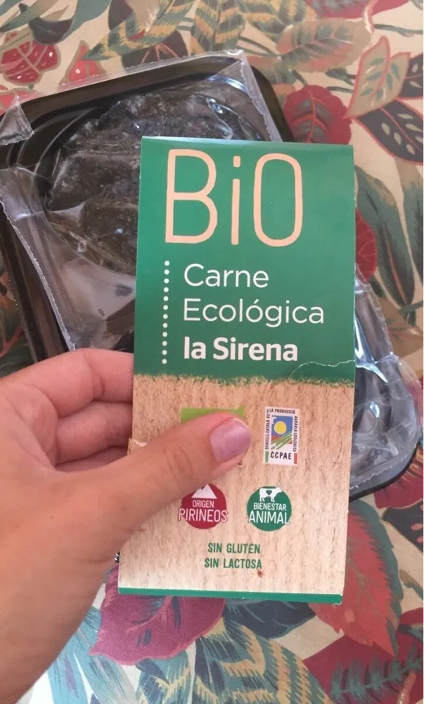 Hamburguesa de carne de vacuno bio