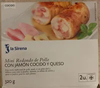 Mini redondo de pollo con jamón cocido y queso