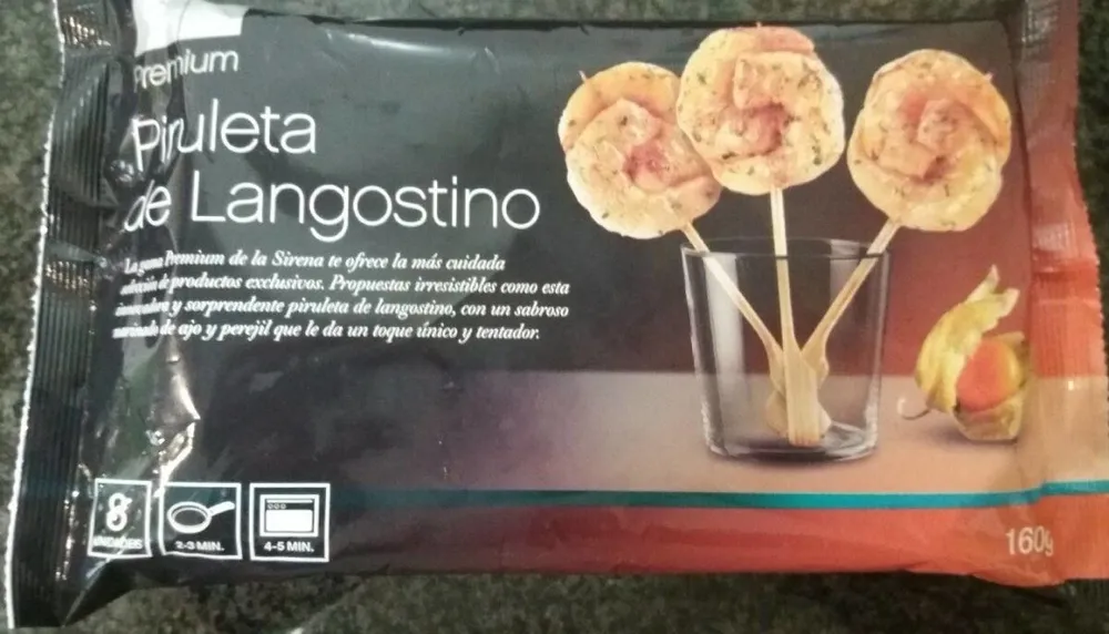 Piruleta de langostino