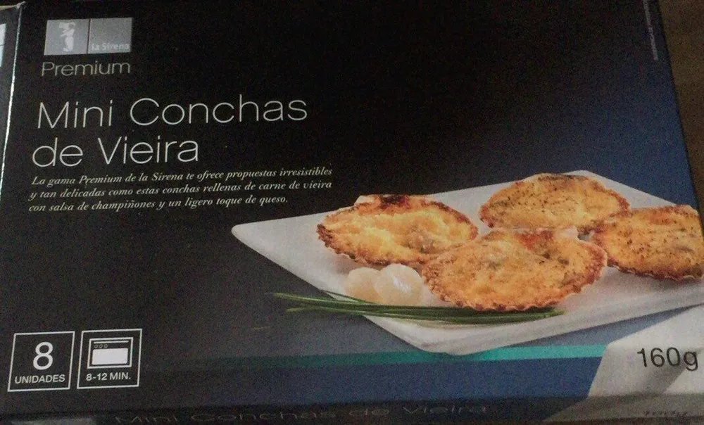 Mini conchas de vieira