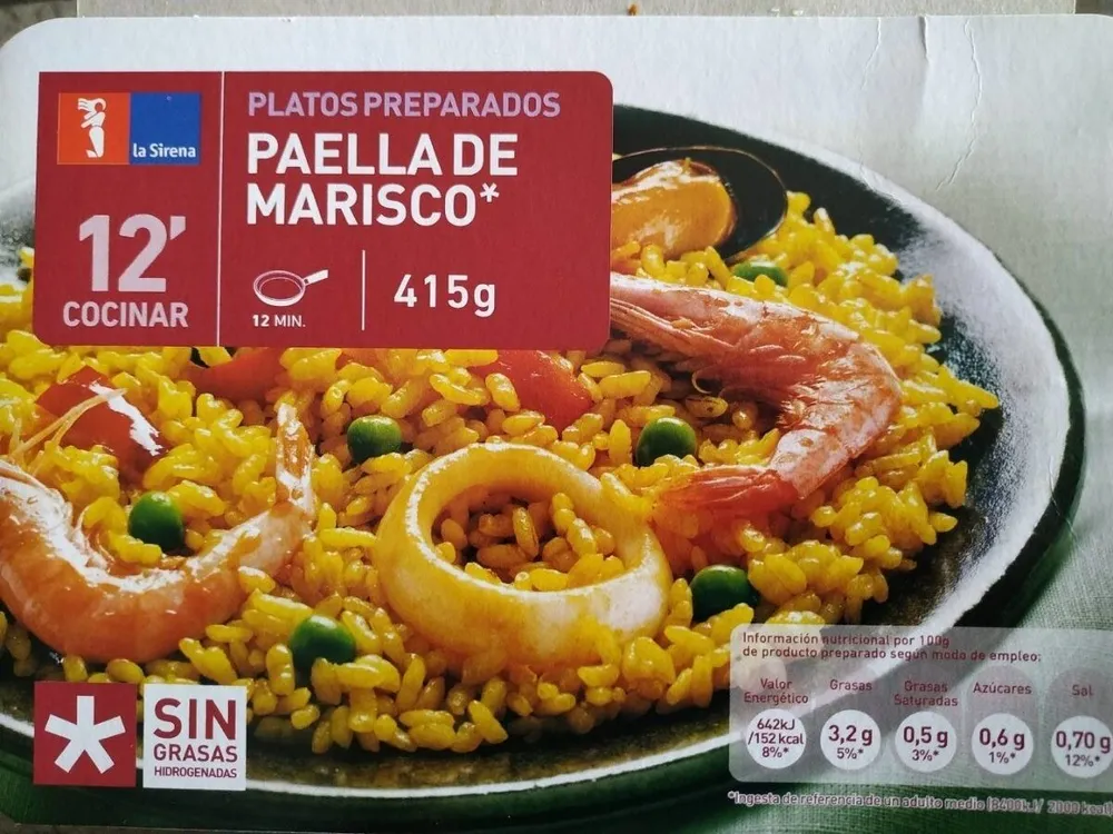 Paella de marisco