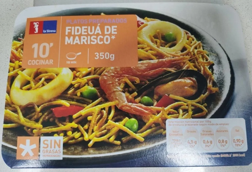 Fideuá de marisco
