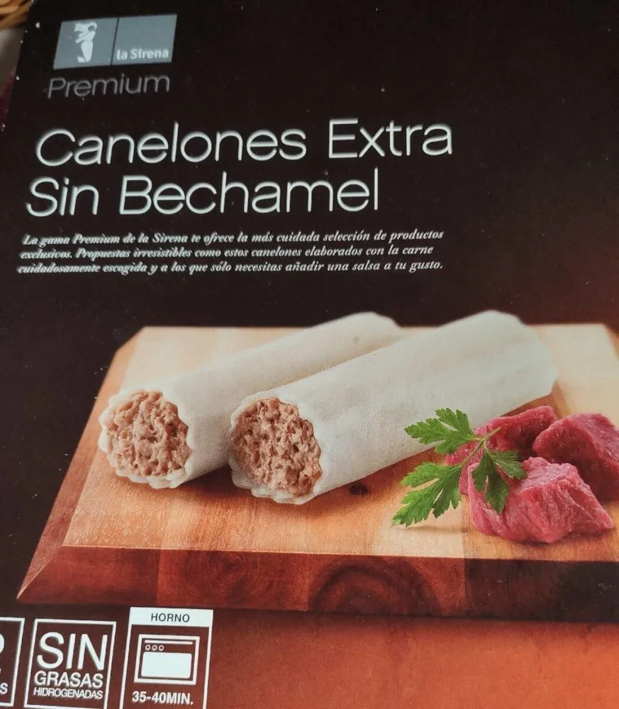 Canelones extra sin bechamel