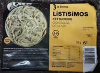 Fettuccini con salsa de setas