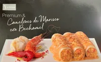Canelones de msrisco con bechamel