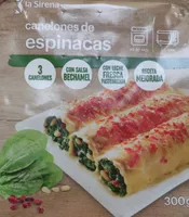 Canelones de espinacas