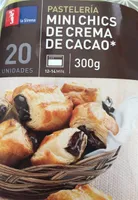 Mini chics de crema de cacao