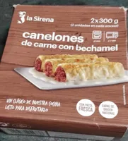 Canelones de carne con bechamel
