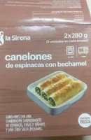 Canelones de espinacas con bechamel