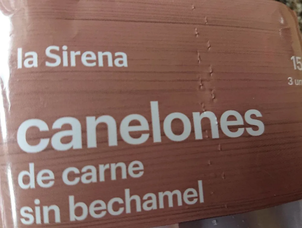 Canalones de carne sin bechamel