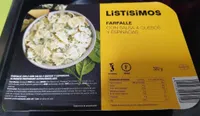 Farfalle con salsa 4 quesos y espinacas