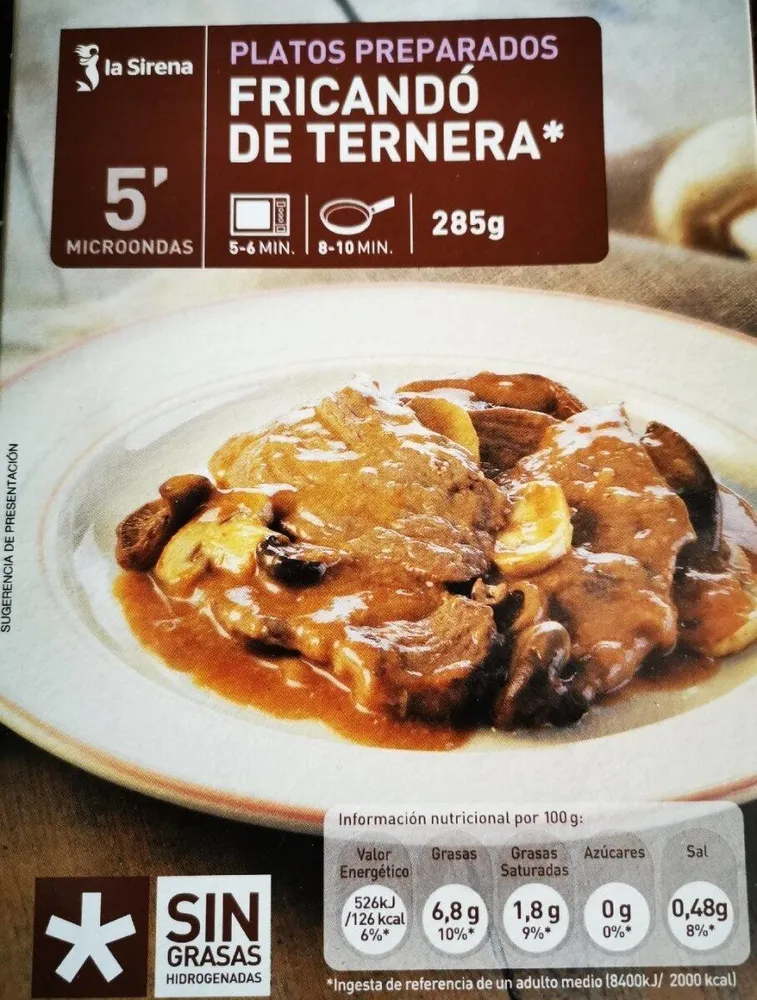 Fricandó de ternera