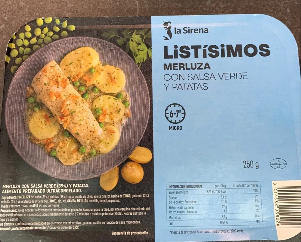 Merluza con salsa verde