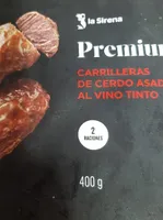 Carrilleras de cerdo asadas al vino tinto