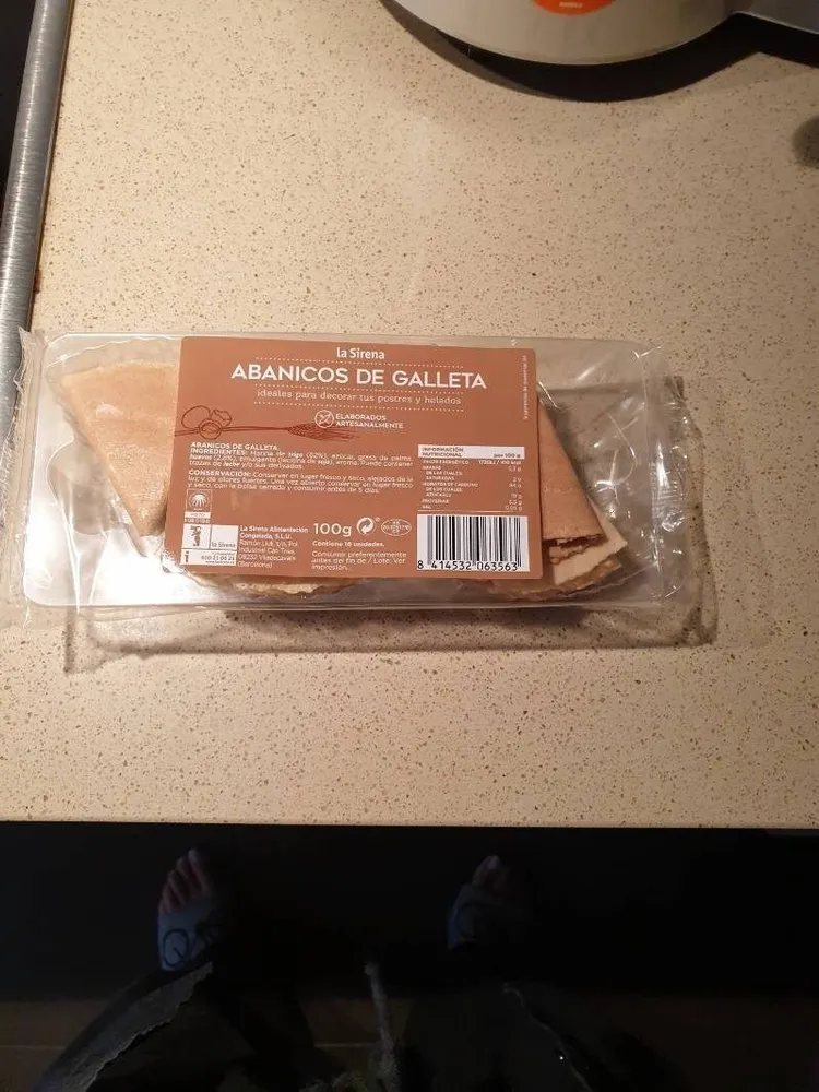 Abanicos de galleta