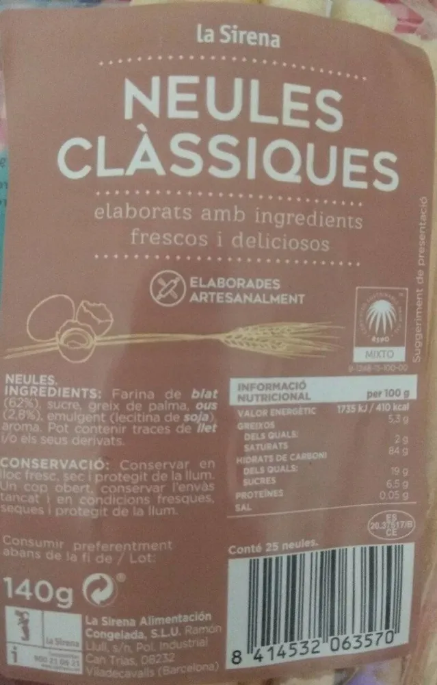 Barquillos clásicos